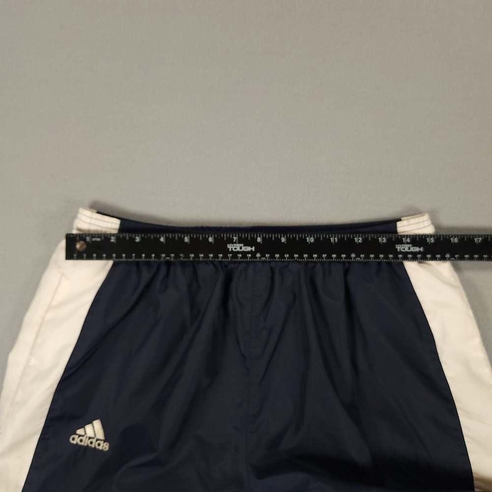 Vintage 2000's Adidas Windbreaker Nylon Blue Track Pants Ankle Zip Men's Size M - Picture 6 of 14